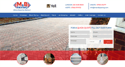 Desktop Screenshot of mandbpaving.com